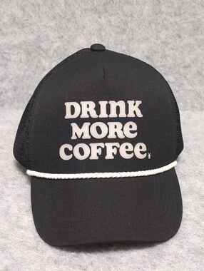 Dutch Bros Coffee Drink More Coffe Dad Trucker Black Hat